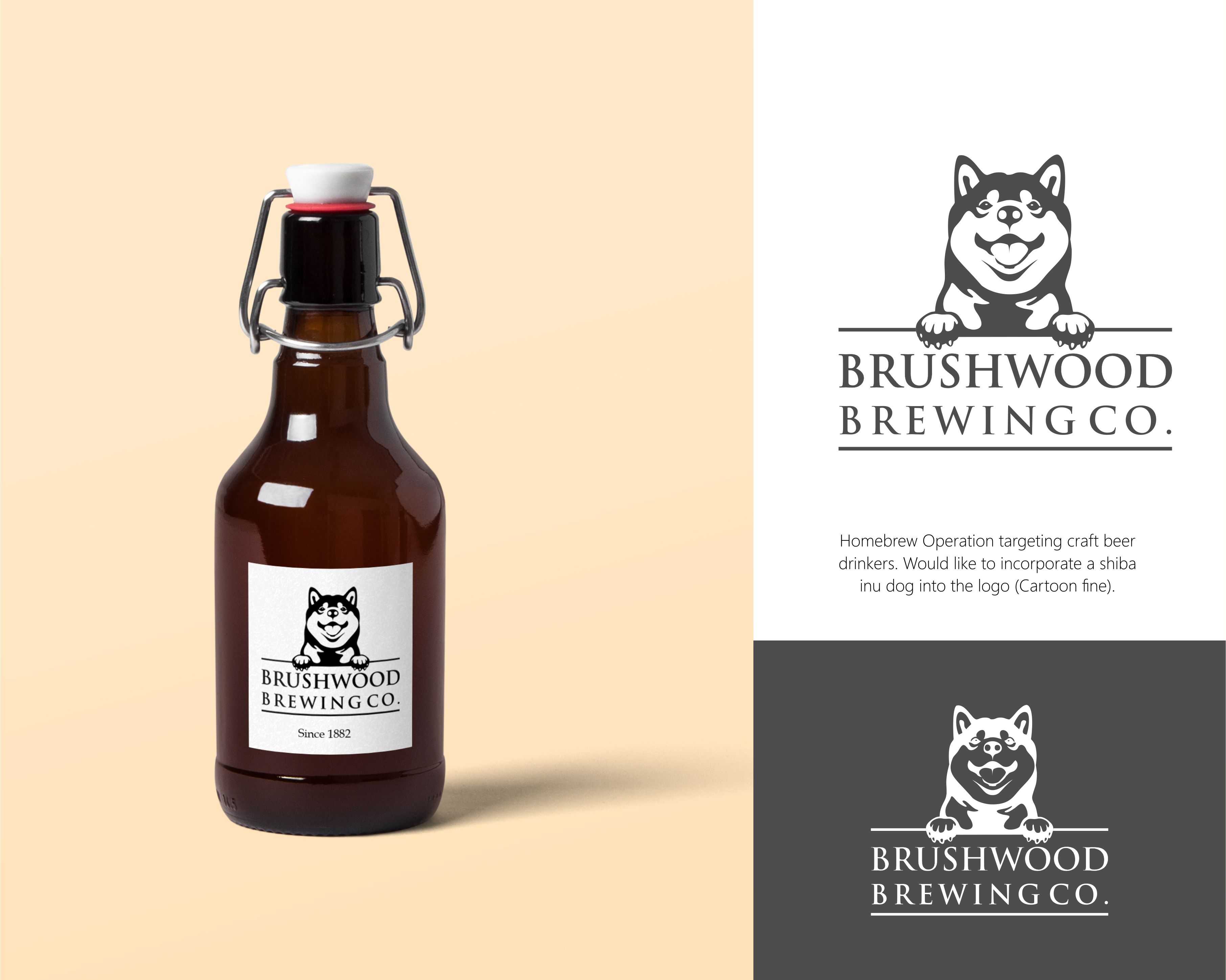 Logo Design entry 1753593 submitted by Moderat to the Logo Design for Brushwood Brewing Co. run by erinmjones