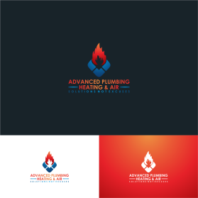 Logo Design Entry 1757157 submitted by Aminxkee to the contest for Advanced Plumbing Heating & Air run by raulr@solanoplumber.com