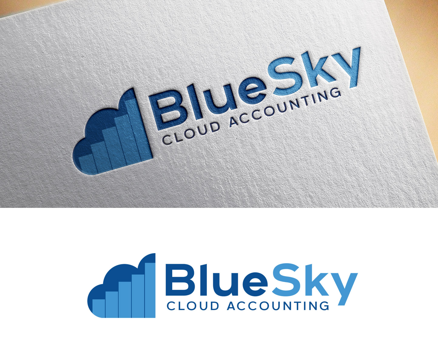 Logo Design entry 1758743 submitted by quimcey to the Logo Design for BlueSky Cloud Accounting run by ahatch
