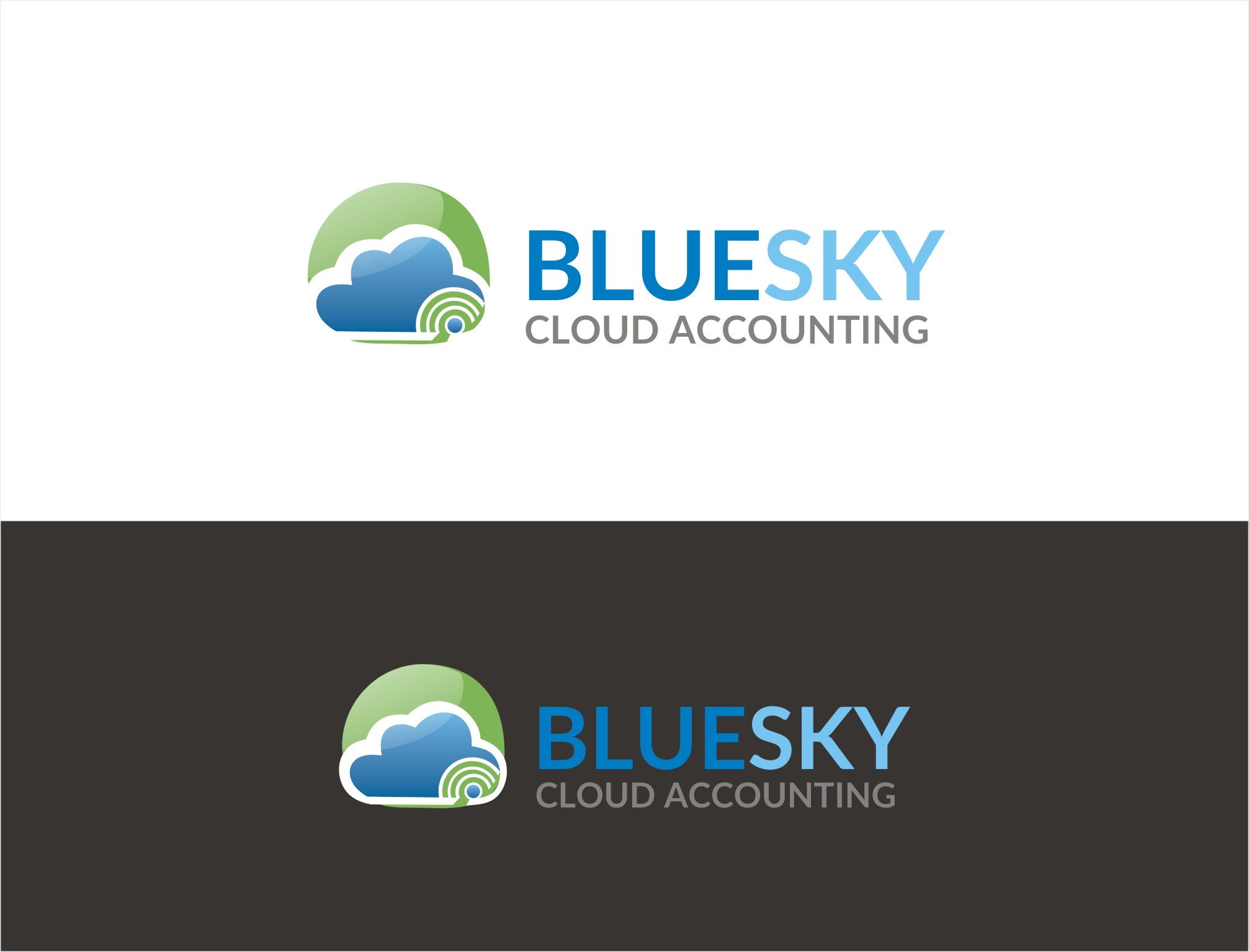 Logo Design entry 1758786 submitted by Solis Chavez to the Logo Design for BlueSky Cloud Accounting run by ahatch