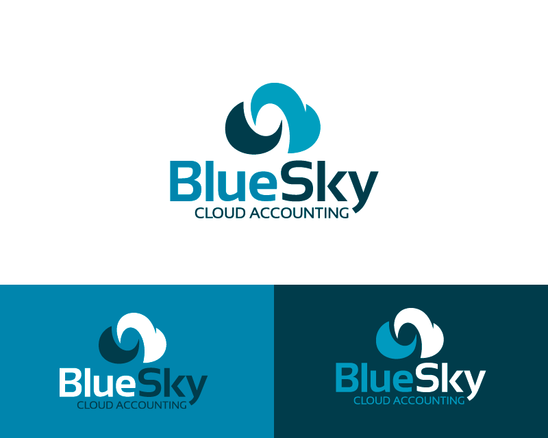 Logo Design entry 1758743 submitted by Suleymanov to the Logo Design for BlueSky Cloud Accounting run by ahatch