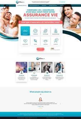 Web Design entry 1759119 submitted by bcmaness to the Web Design for comparer assurance vie run by northtrex39