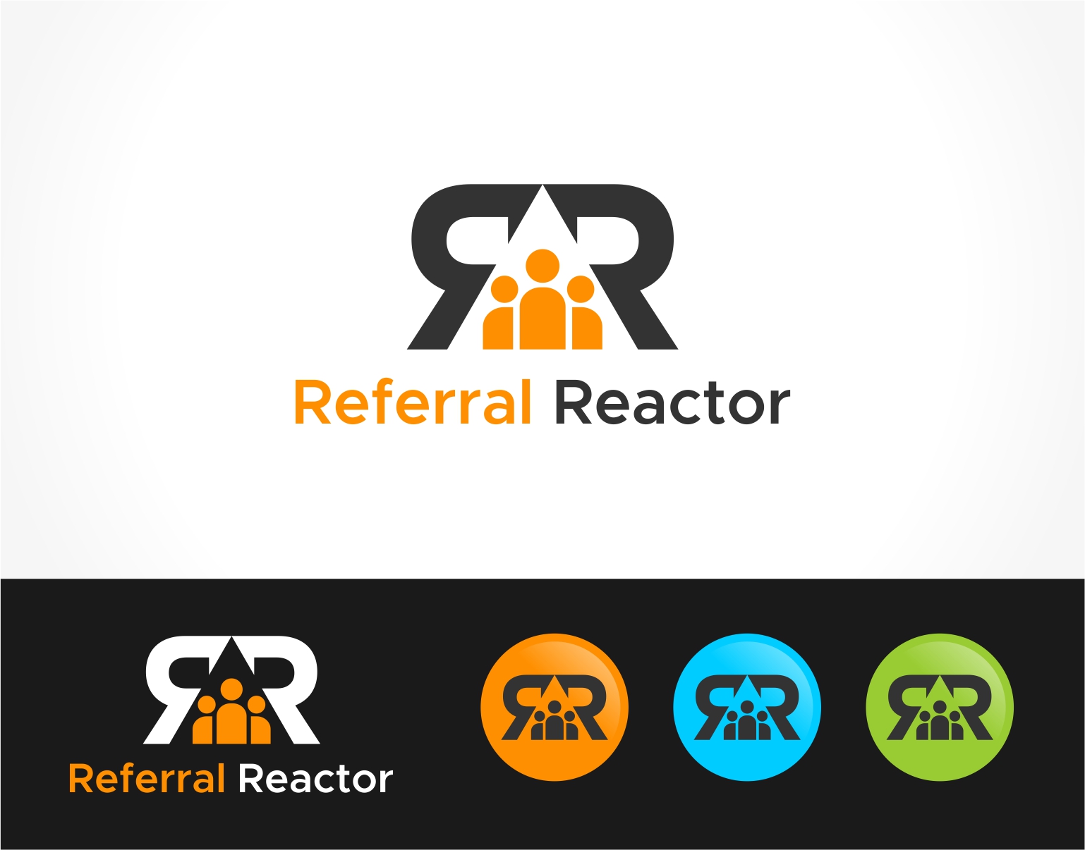 Logo Design entry 1760157 submitted by beckydsgn to the Logo Design for Referral Reactor run by Eclark9@gmail.com