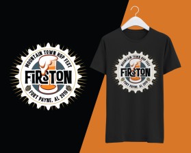 T-Shirt Design entry 1760187 submitted by LauraCat120 to the T-Shirt Design for FirstOn  run by firstonsocks