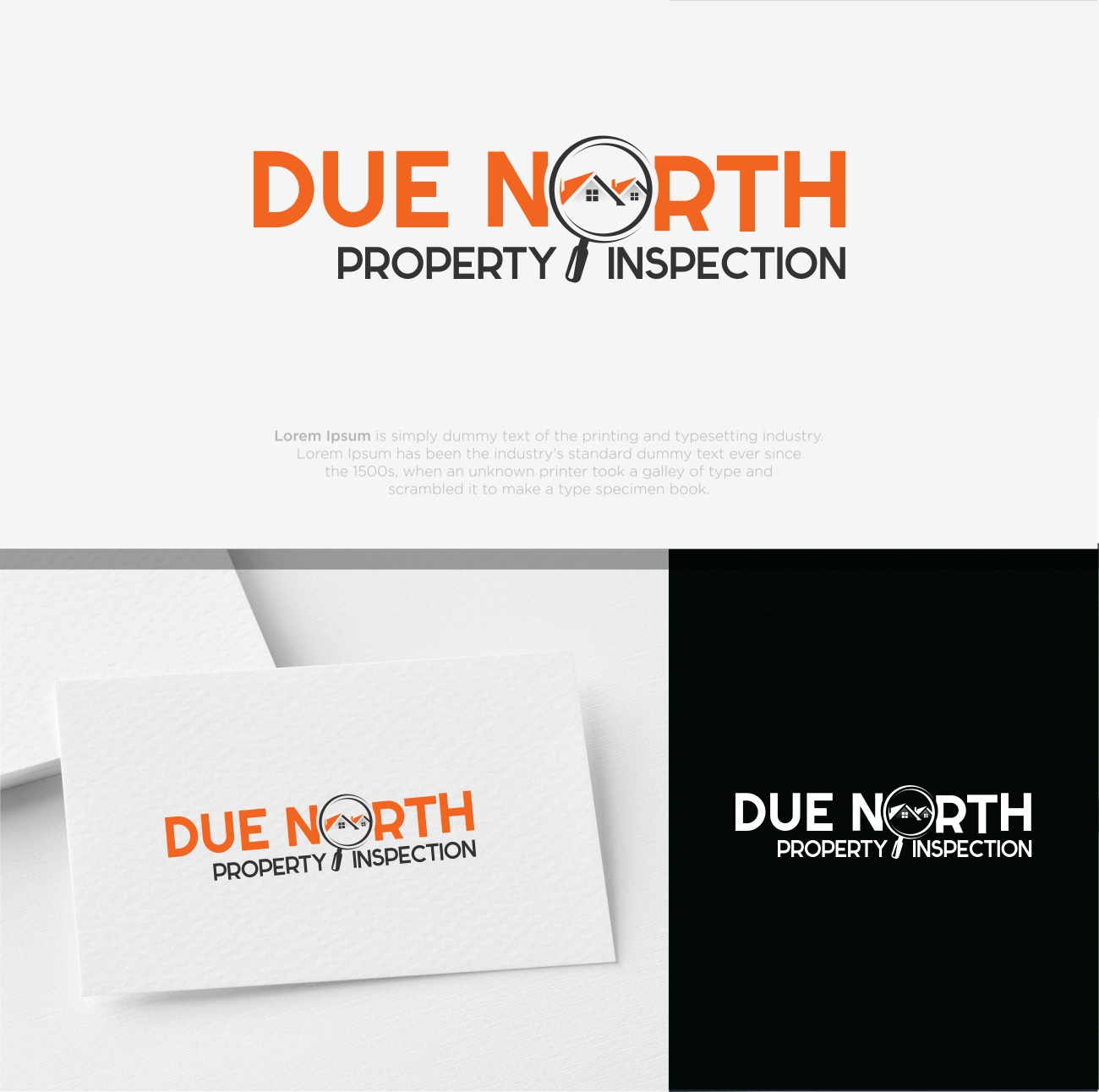 Logo Design entry 1762266 submitted by Farhan to the Logo Design for Due North Property Inspection run by gchristianson