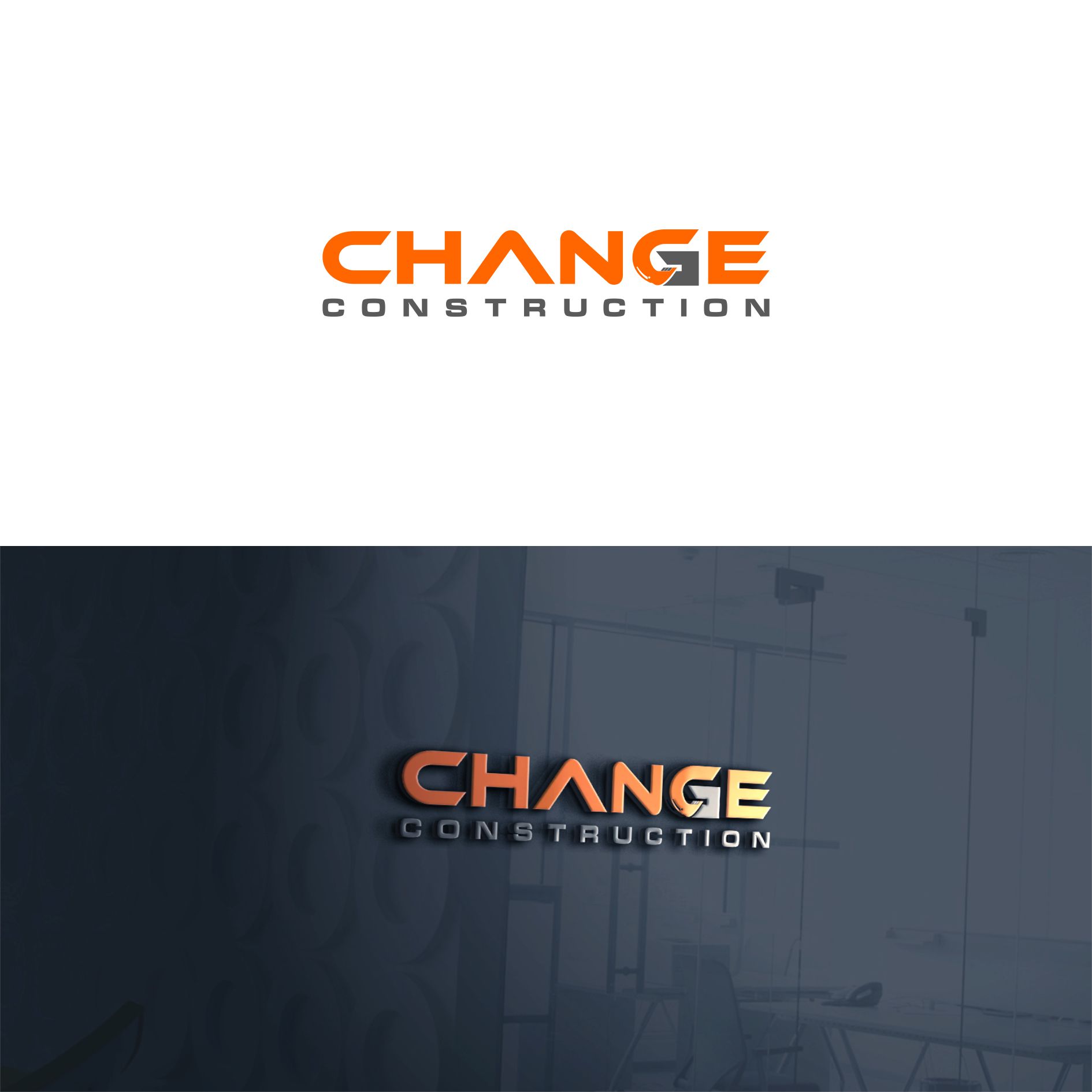 Logo Design entry 1763417 submitted by XinThink to the Logo Design for ChangeConstruction run by ChangeConstruction