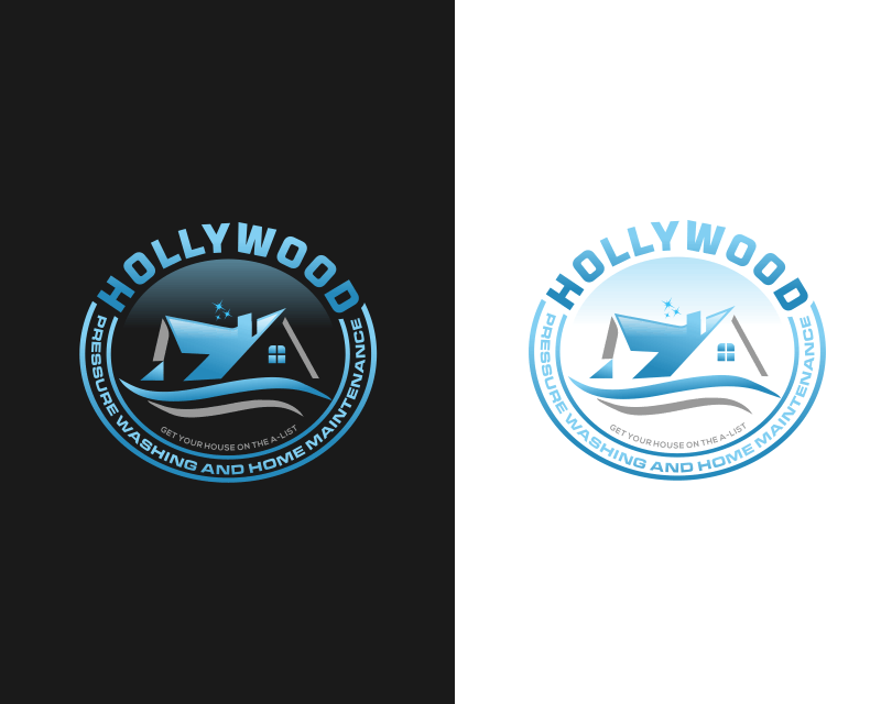 Logo Design entry 1764476 submitted by SATRI to the Logo Design for HOLLYWOOD PRESSURE WASHING AND HOME MAINTENANCE run by HollywoodPressureWashing