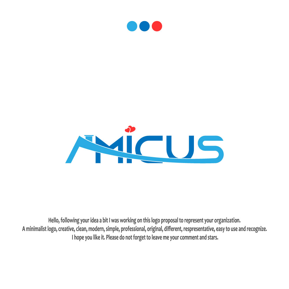 Logo Design entry 1769278 submitted by rendyorlando to the Logo Design for Amicus run by stevenjungk