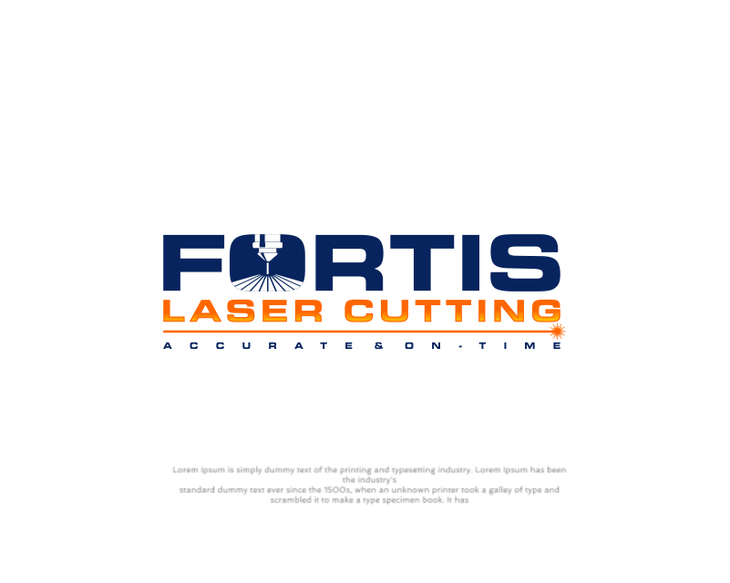 Logo Design entry 1769816 submitted by SATRI to the Logo Design for Fortis Laser Cutting run by speckham