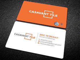 Business Card & Stationery Design entry 1776334 submitted by RGR design to the Business Card & Stationery Design for Casavant Tile run by CasavantTile