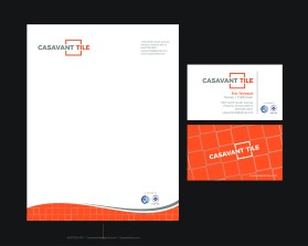 Business Card & Stationery Design Entry 1837767 submitted by Efzone2005 to the contest for Casavant Tile run by CasavantTile