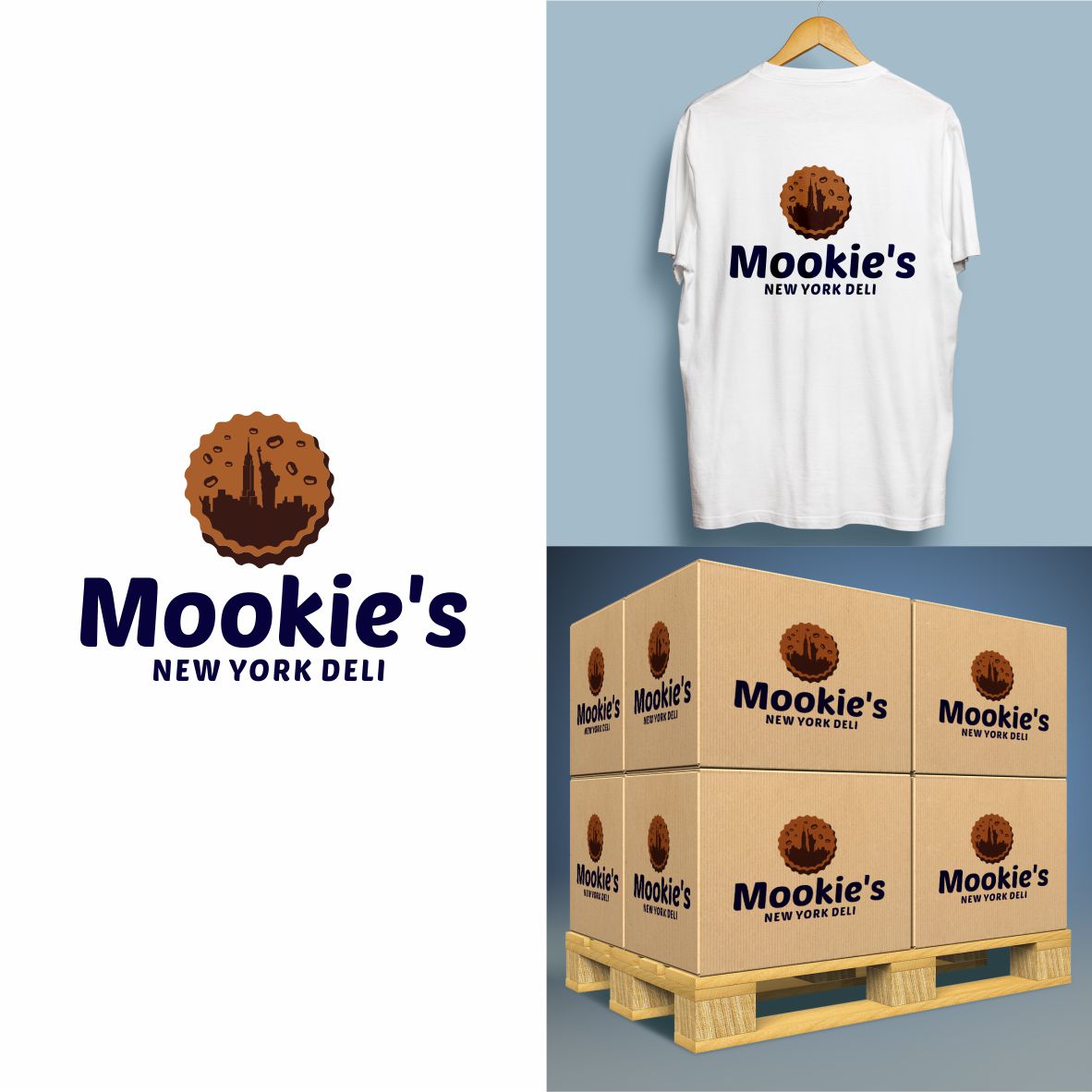 Logo Design entry 1780823 submitted by kostedan to the Logo Design for Mookie's New York Deli or Mookie's NY Deli run by kmuch