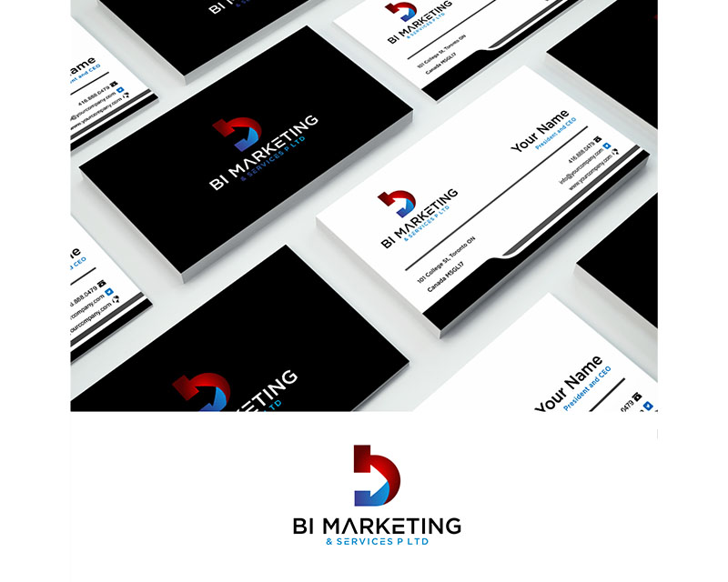 Logo Design entry 1786222 submitted by Merlin99 to the Logo Design for BI Marketing and Services P Ltd run by sangeethmoses