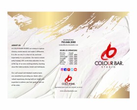Brochure Design entry 1787150 submitted by rezeki_albab to the Brochure Design for Colour Bar Studio run by TaniaSald