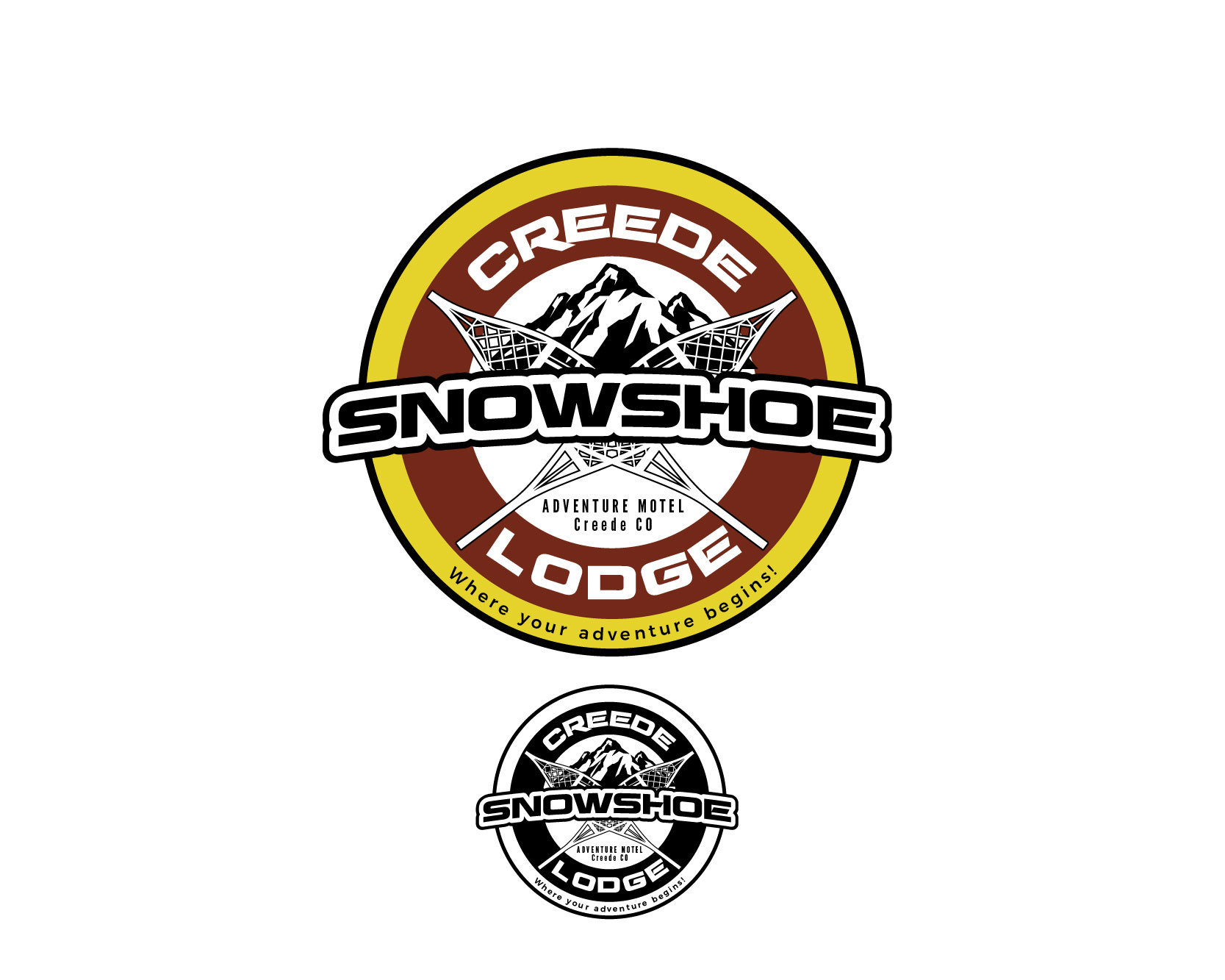 Logo Design entry 1788825 submitted by LJPixmaker to the Logo Design for Creede Snowshoe Lodge run by Snowshoe