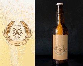 Logo Design Entry 1789848 submitted by webandgraphic to the contest for Rivers and Rails Brewing Co.  run by JArtmann