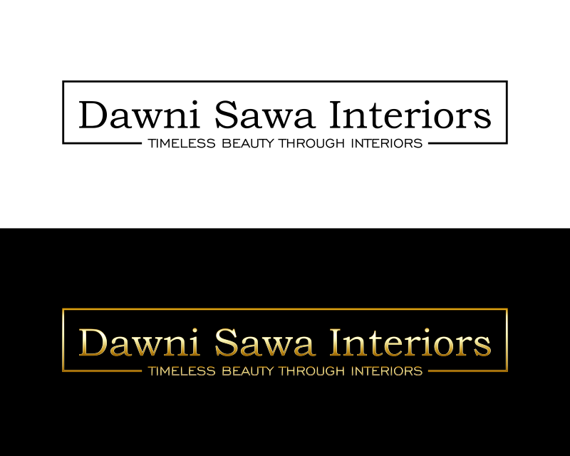 Logo Design entry 1791127 submitted by creativiti to the Logo Design for Dawni Sawa Interiors run by dawnisawainteriors