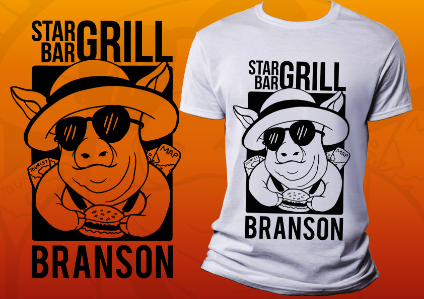 T-Shirt Design entry 1796414 submitted by beekitty7 to the T-Shirt Design for Star Bar Grill Branson  run by StarBarGrill