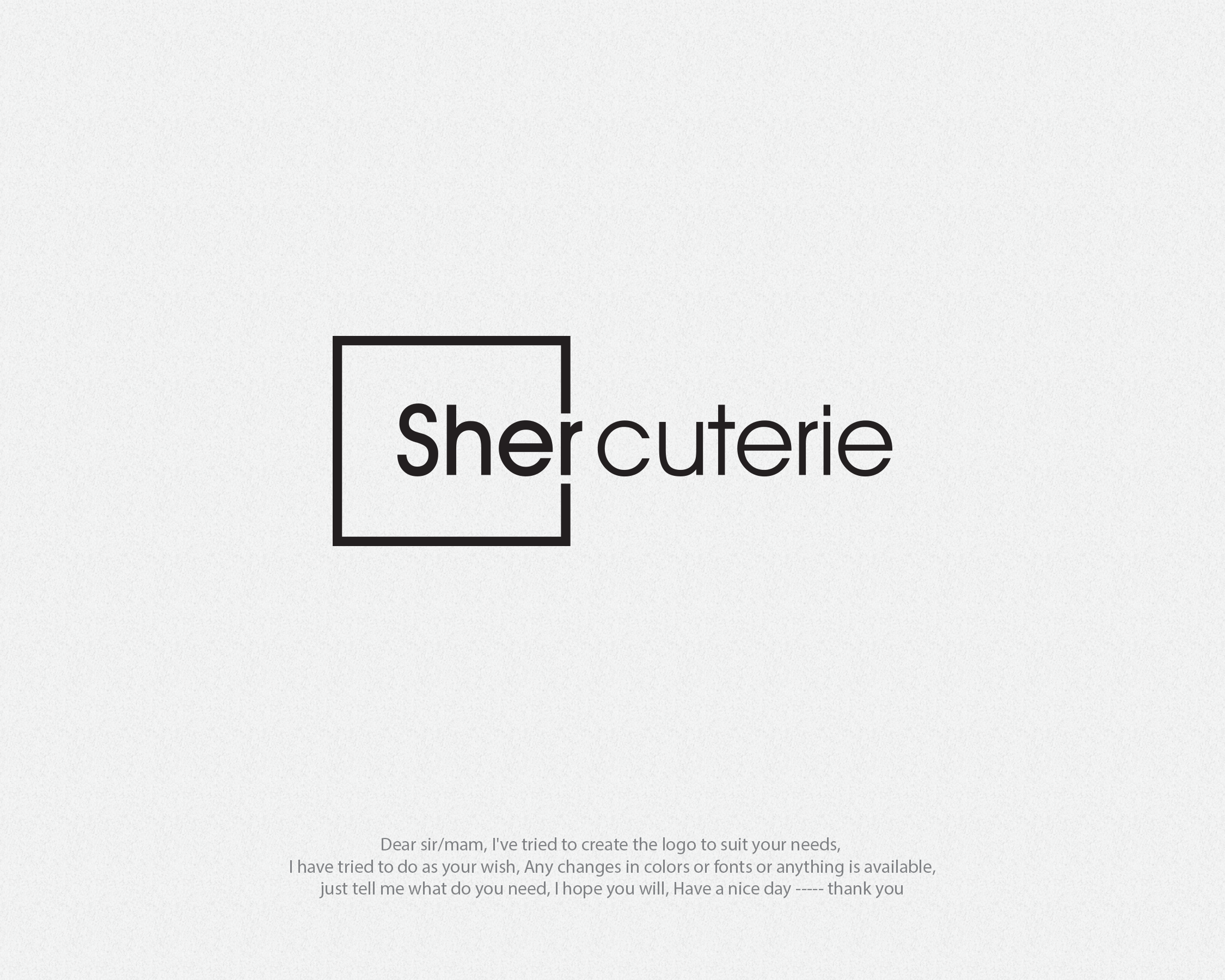 Logo Design entry 1799495 submitted by ENVIRON to the Logo Design for Shercuterie run by gashingoods