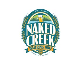 Logo Design entry 1800233 submitted by Jagad Langitan to the Logo Design for Naked Creek Watering Hole run by Naked Creek Brew