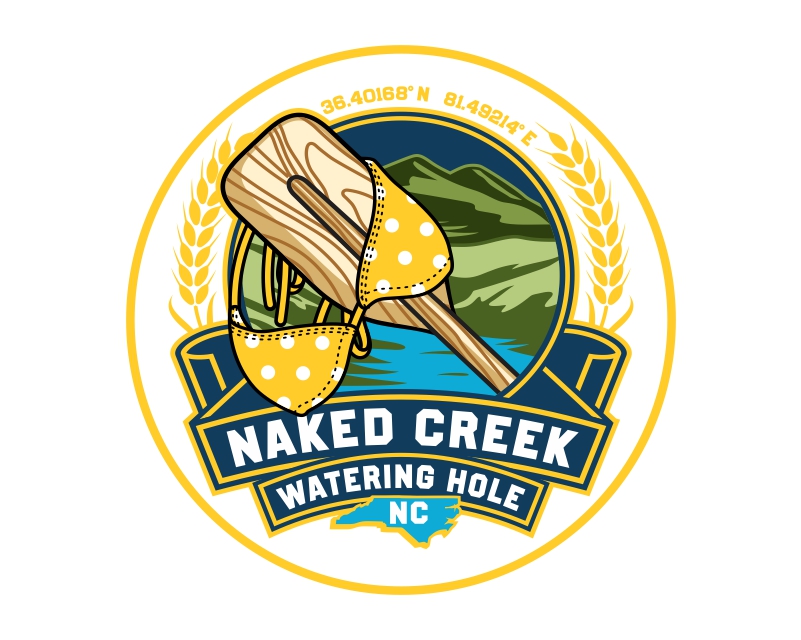 Logo Design entry 1800241 submitted by Digiti Minimi to the Logo Design for Naked Creek Watering Hole run by Naked Creek Brew