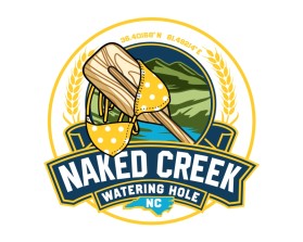 Logo Design entry 1800249 submitted by ModalNikah to the Logo Design for Naked Creek Watering Hole run by Naked Creek Brew