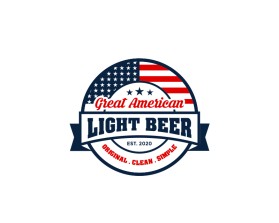 Logo Design entry 1804922 submitted by Mocomoko to the Logo Design for Great American Light Beer run by jeff1pilot