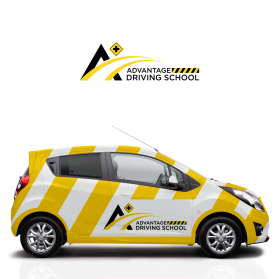 Another design by secretart id submitted to the Logo Design for A+ Advantage Driving School by aplusadvantagedrivingschool