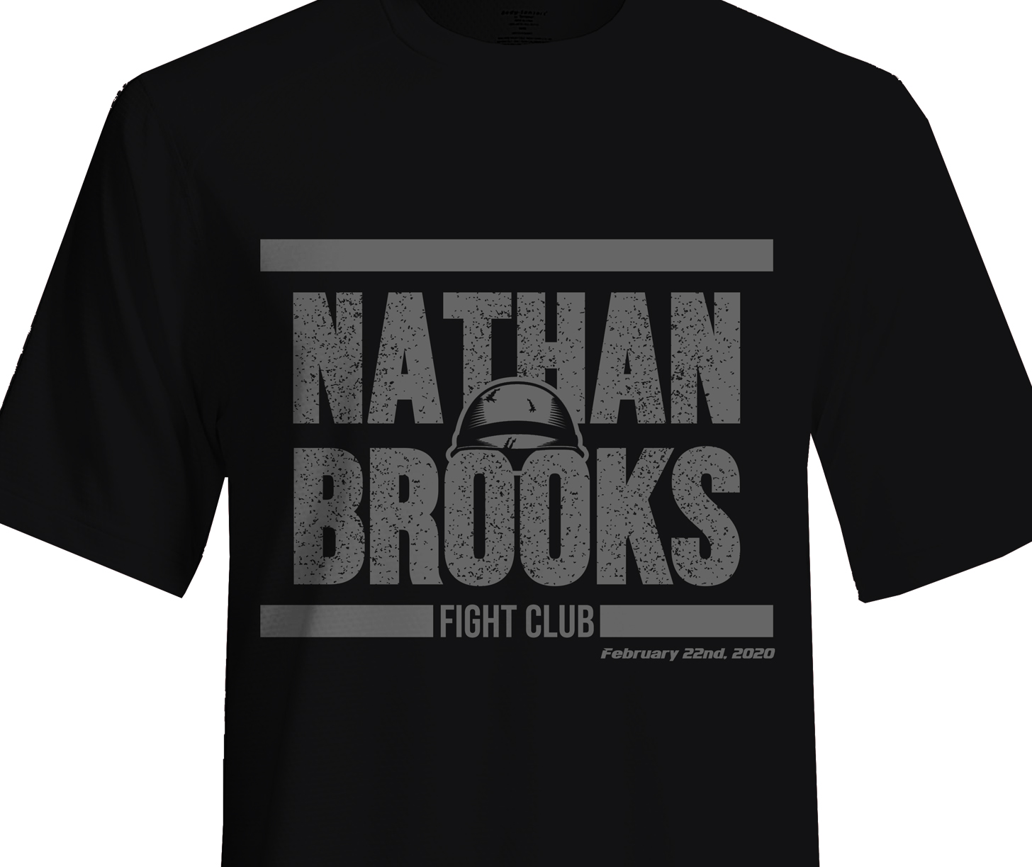 T-Shirt Design entry 1809854 submitted by wongsanus to the T-Shirt Design for Nathan Brooks Fight T-Shirt Design run by nathannaples01