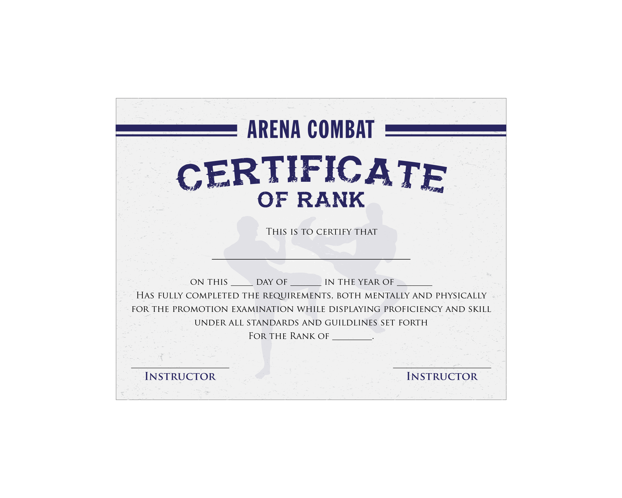 Graphic Design entry 1810242 submitted by dsdezign to the Graphic Design for Arena Combat, certificate for rank run by Scavone1983