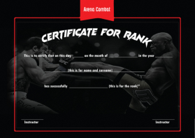 Graphic Design entry 1810209 submitted by agto to the Graphic Design for Arena Combat, certificate for rank run by Scavone1983