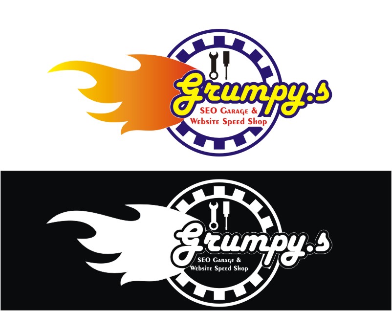 Logo Design entry 1811832 submitted by sranggax to the Logo Design for Grumpy's SEO Garage and Website Speed Shop run by Beris16