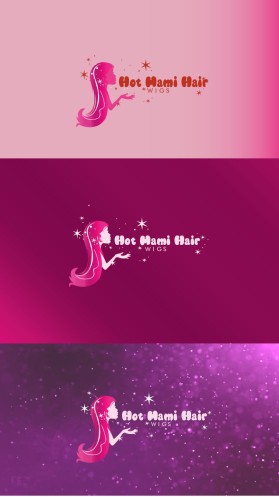 Logo Design Entry 1814850 submitted by Lazuli0 to the contest for Hot Mami Hair run by maameg