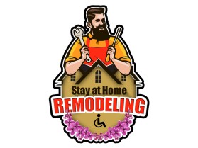 Logo Design Entry 1821168 submitted by PRO OUB to the contest for Stay at Home Remodeling run by jbu