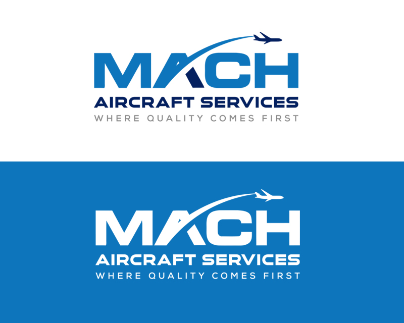 Logo Design entry 1829099 submitted by badluck to the Logo Design for MACH AIRCRAFT SERVICES run by monteslalo86