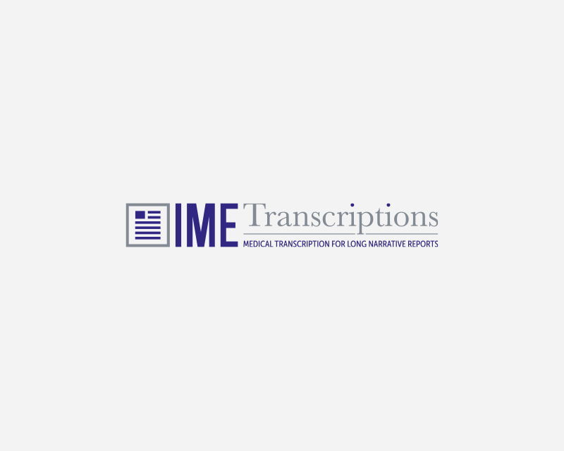 Logo Design entry 1841550 submitted by Maylo@27 to the Logo Design for IME Transcriptions run by sdt