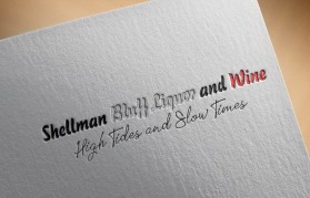 Logo Design entry 1849198 submitted by deathmask to the Logo Design for Shellman Bluff Liquor and Wine run by SNPartwork