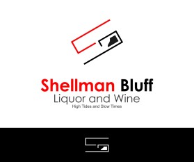 Logo Design entry 1849200 submitted by deathmask to the Logo Design for Shellman Bluff Liquor and Wine run by SNPartwork