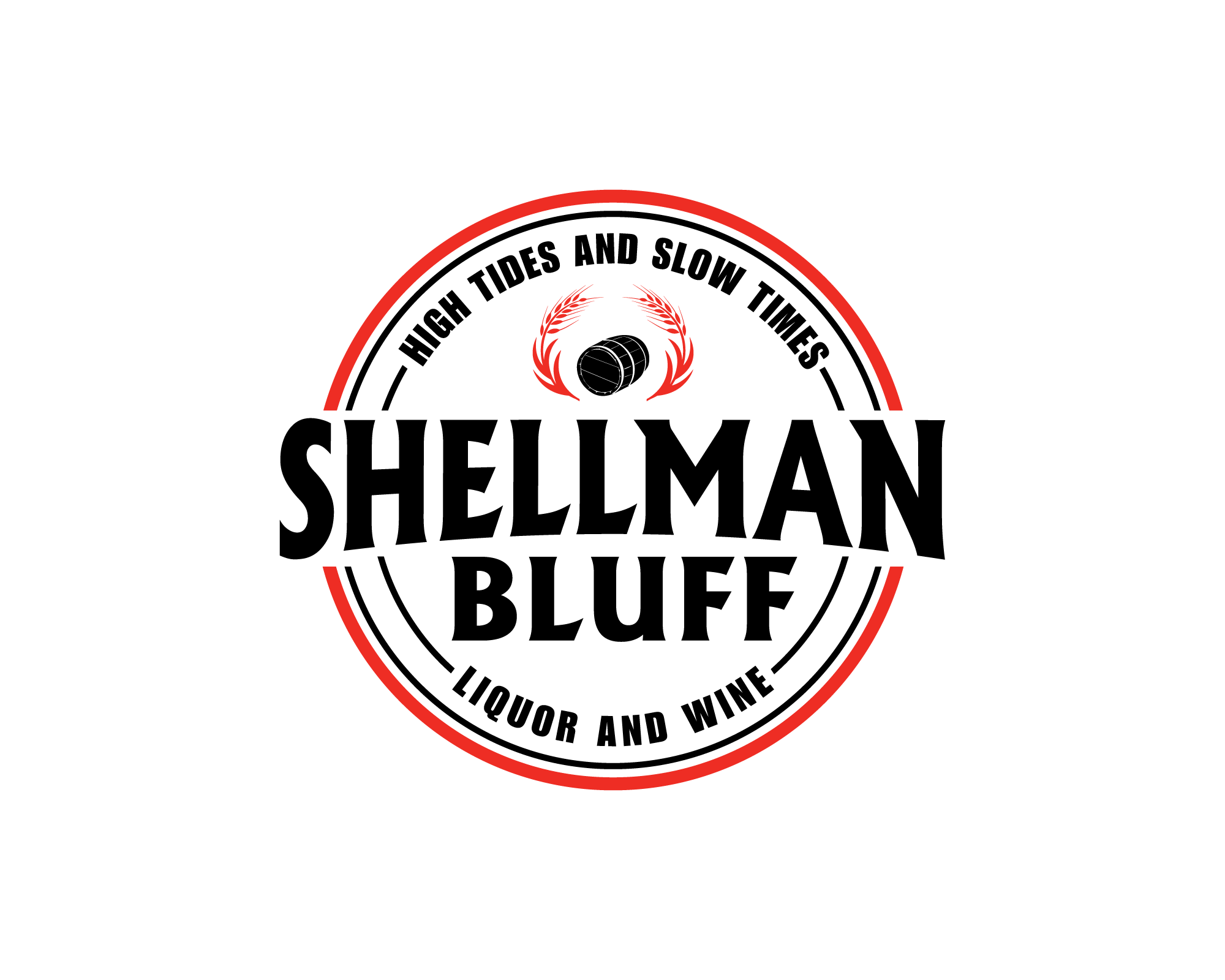 Logo Design entry 1849233 submitted by dsdezign to the Logo Design for Shellman Bluff Liquor and Wine run by SNPartwork