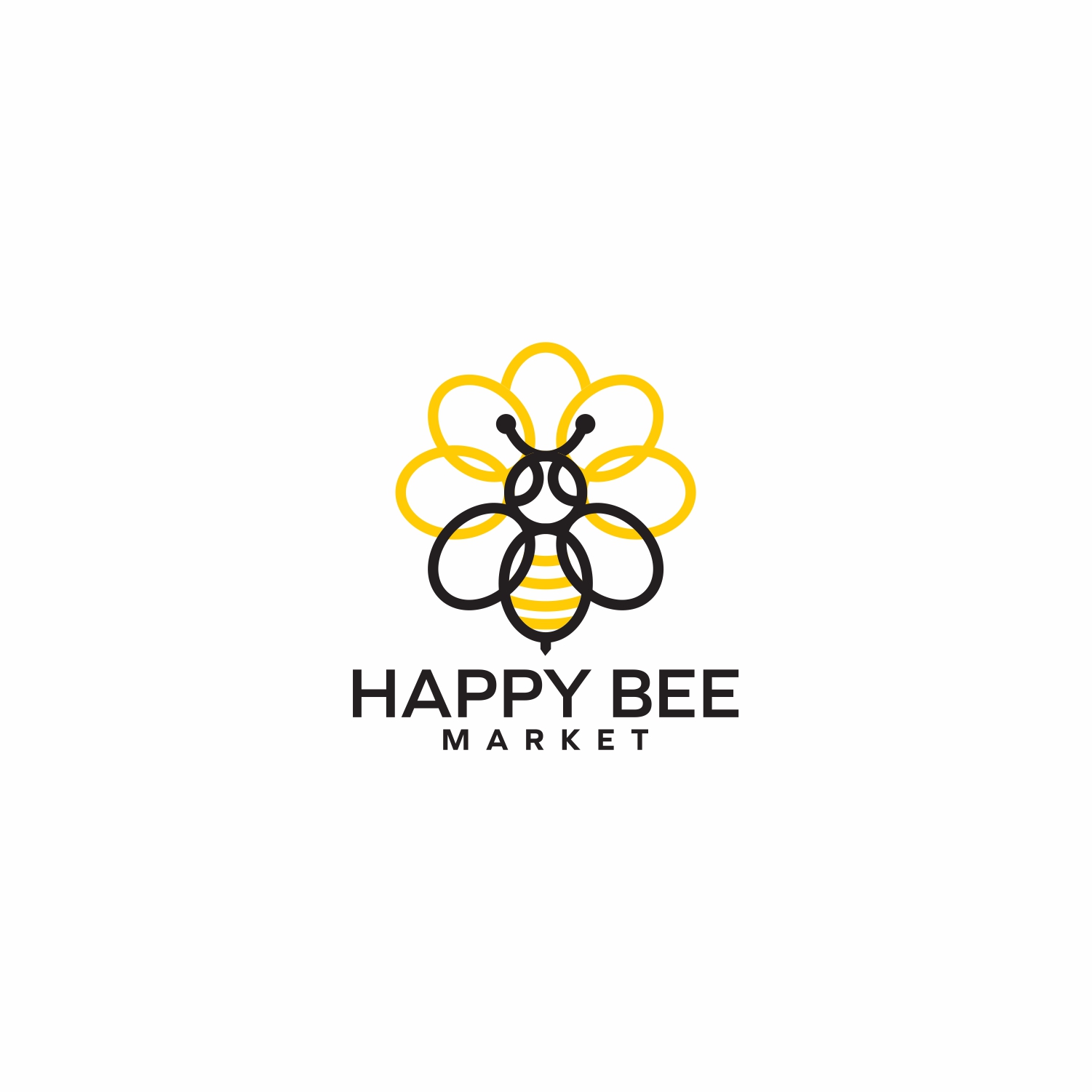 Logo Design entry 1853031 submitted by Brahag to the Logo Design for Happy Bee Market run by hasquith