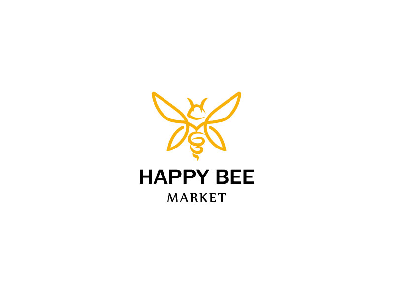 Logo Design entry 1853031 submitted by hansu to the Logo Design for Happy Bee Market run by hasquith