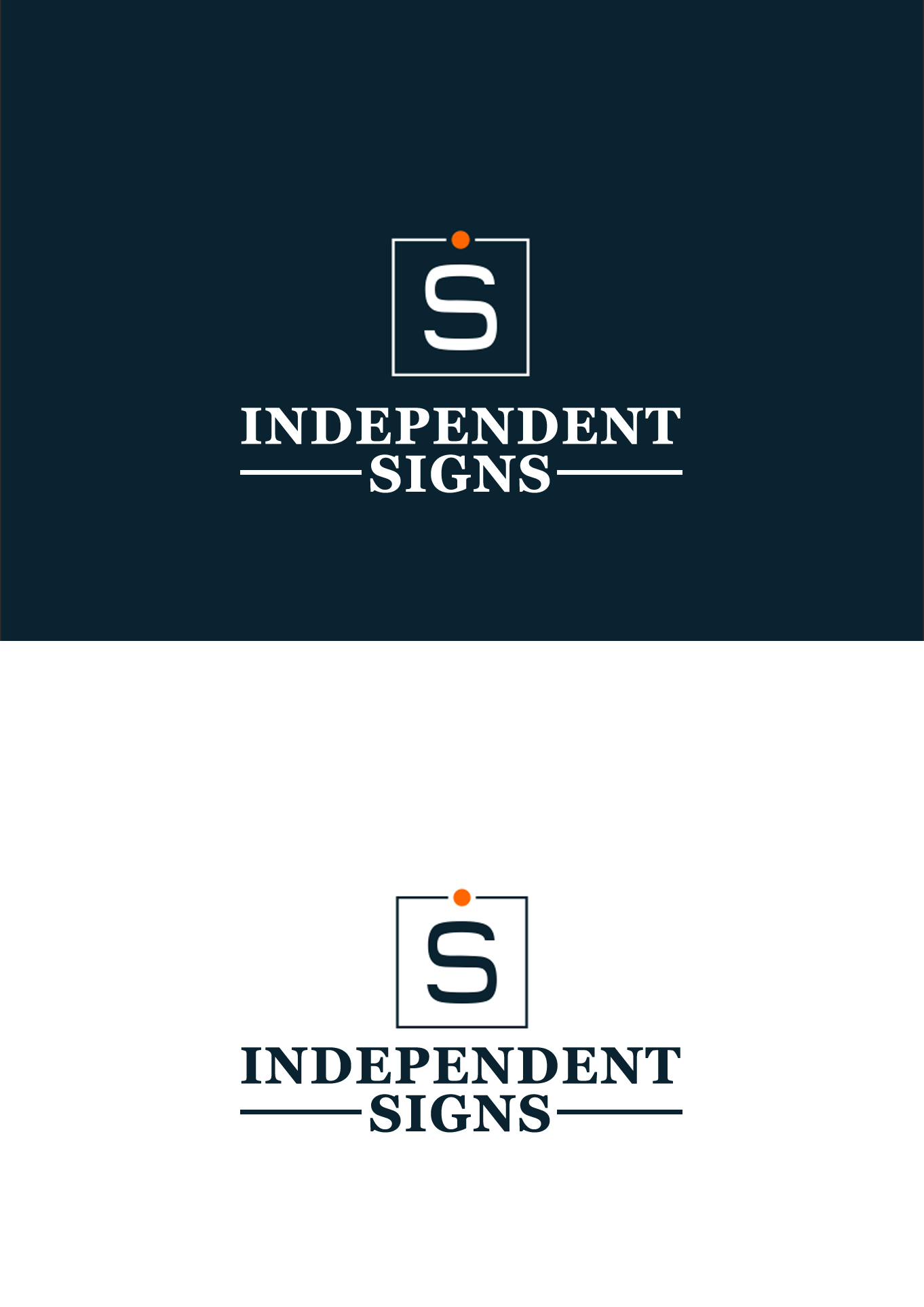 Logo Design entry 1854970 submitted by osman36 to the Logo Design for Independent Signs run by JaredTomseth