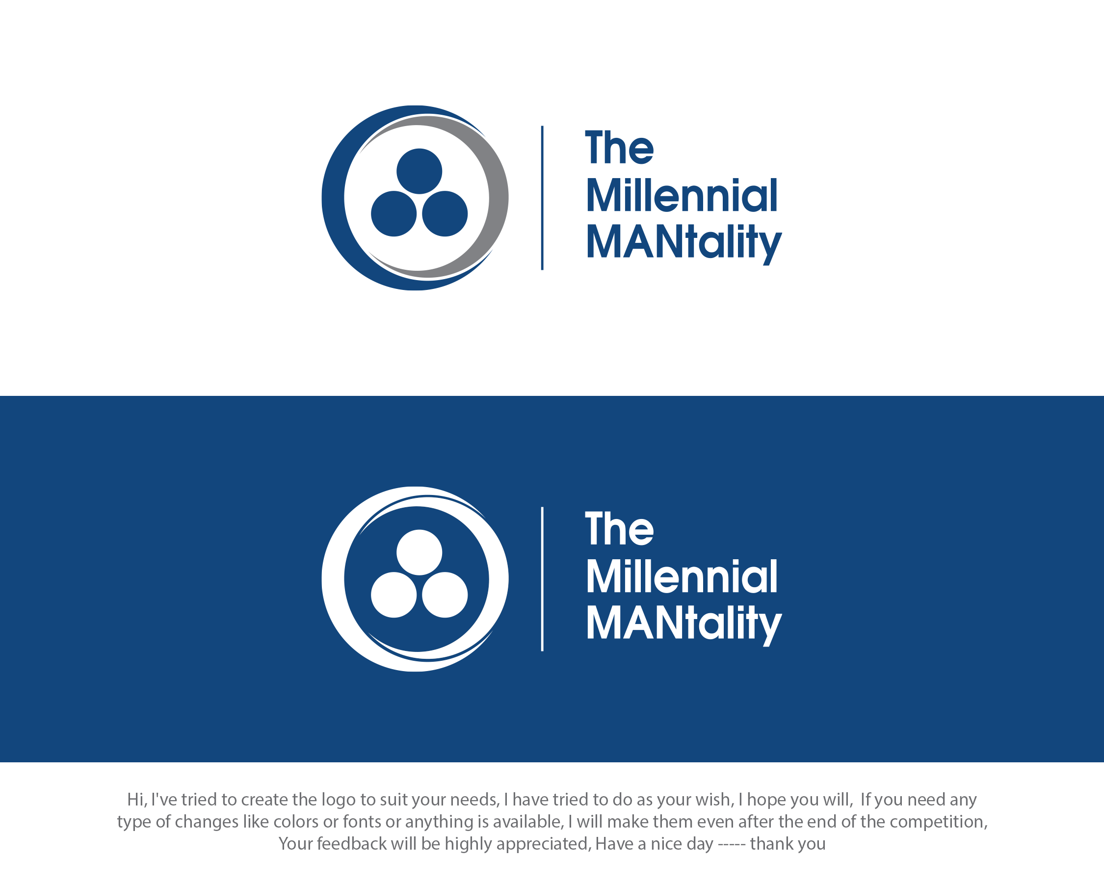 Logo Design entry 1855283 submitted by ENVIRON to the Logo Design for The Millennial MANtality run by expressbookkeeping