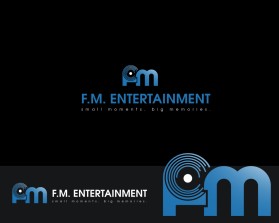 Logo Design Entry 1863063 submitted by JustinV2.0 to the contest for F.M. Entertainment run by funnyman67