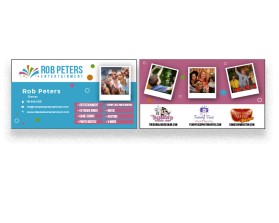 Business Card & Stationery Design entry 1865123 submitted by Design Rock to the Business Card & Stationery Design for Rob Peters Entertainment run by djrobpeters