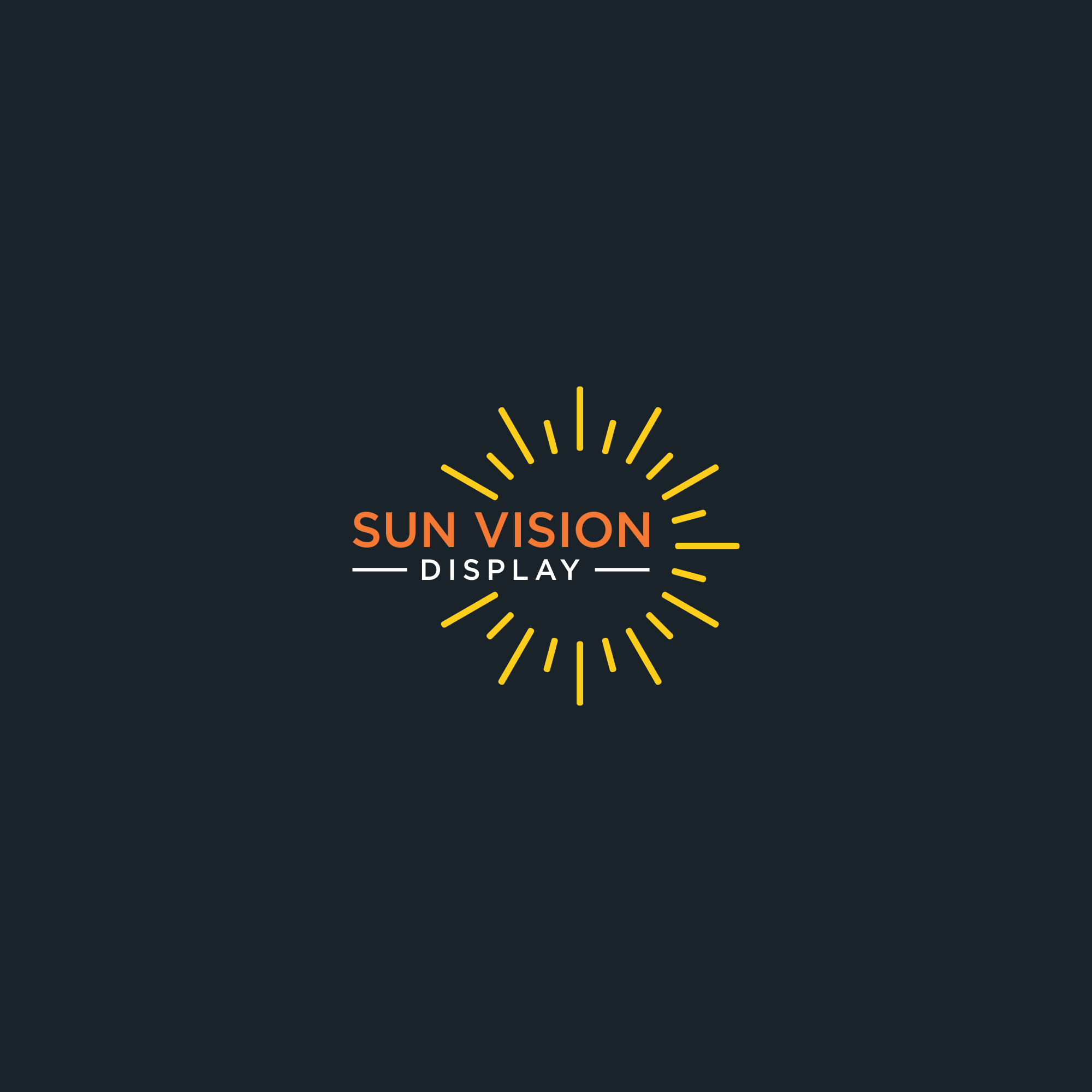 Logo Design entry 1870606 submitted by sarada art to the Logo Design for Sun Vision Display  run by dsexauer827