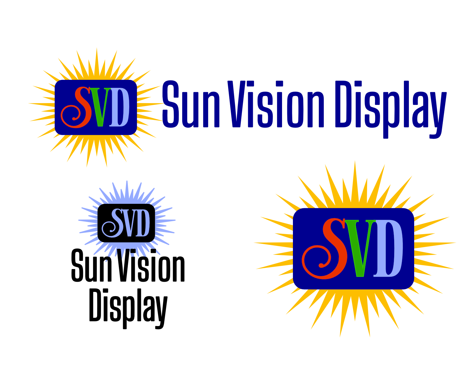 Logo Design entry 1870673 submitted by Blackmarket Design to the Logo Design for Sun Vision Display  run by dsexauer827