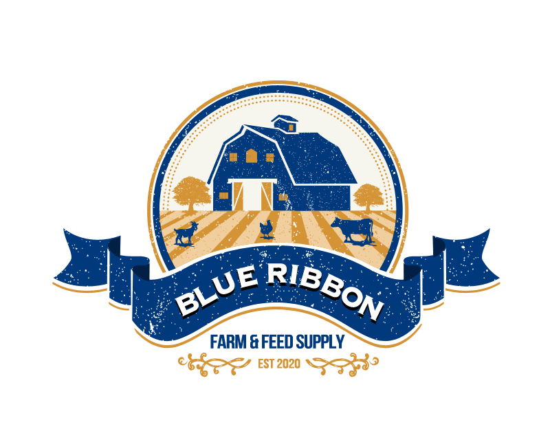 Logo Design entry 1882745 submitted by logohits to the Logo Design for Blue Ribbon Farm & Feed Supply run by blueribbon