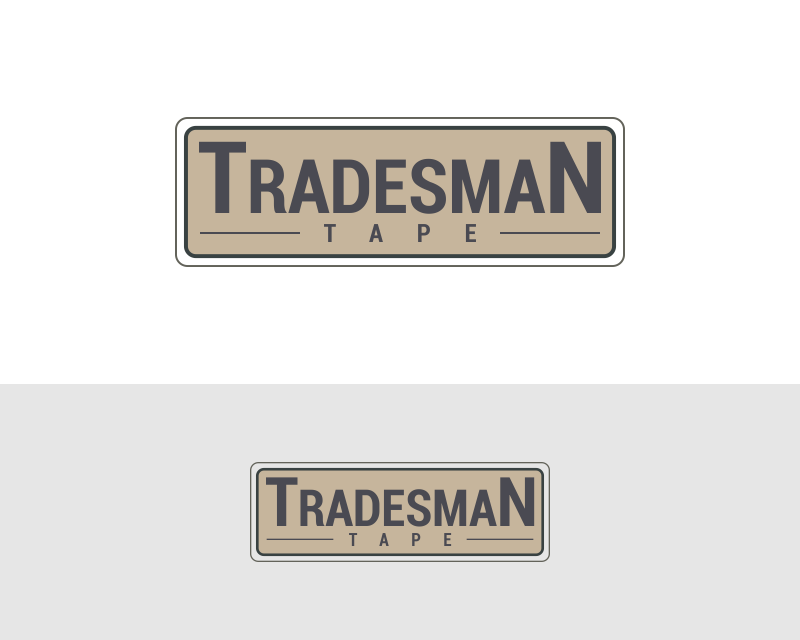 Logo Design entry 1894262 submitted by regifauzanart to the Logo Design for Tradesman Tape run by NotJustMaskingTape@Gmail.com