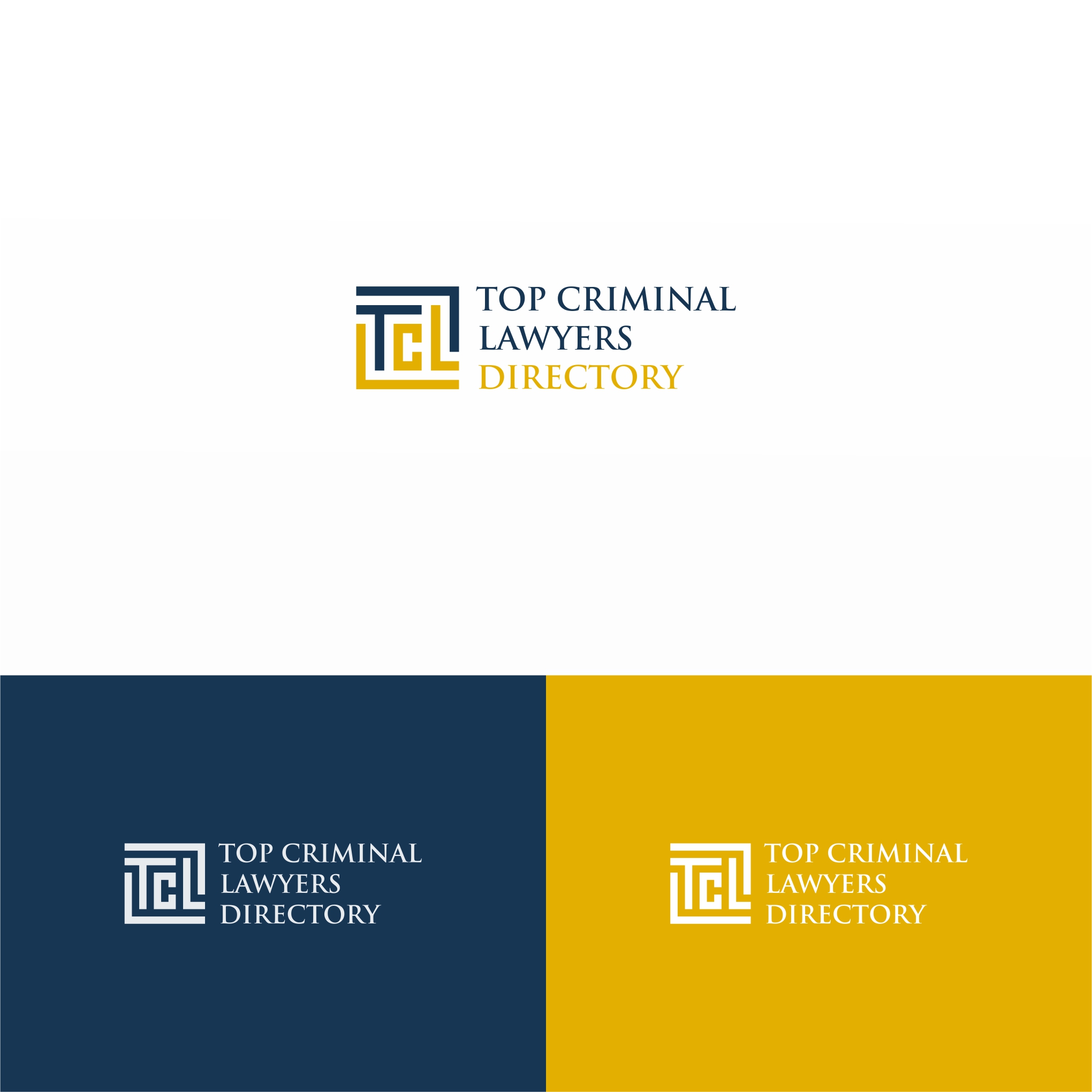 Logo Design entry 1900177 submitted by ArizaMauliza to the Logo Design for Top Criminal Lawyers Directory (all of this text needs to be the same weight, size, font). 'Directory' should be the 2nd color. run by olivergolsen